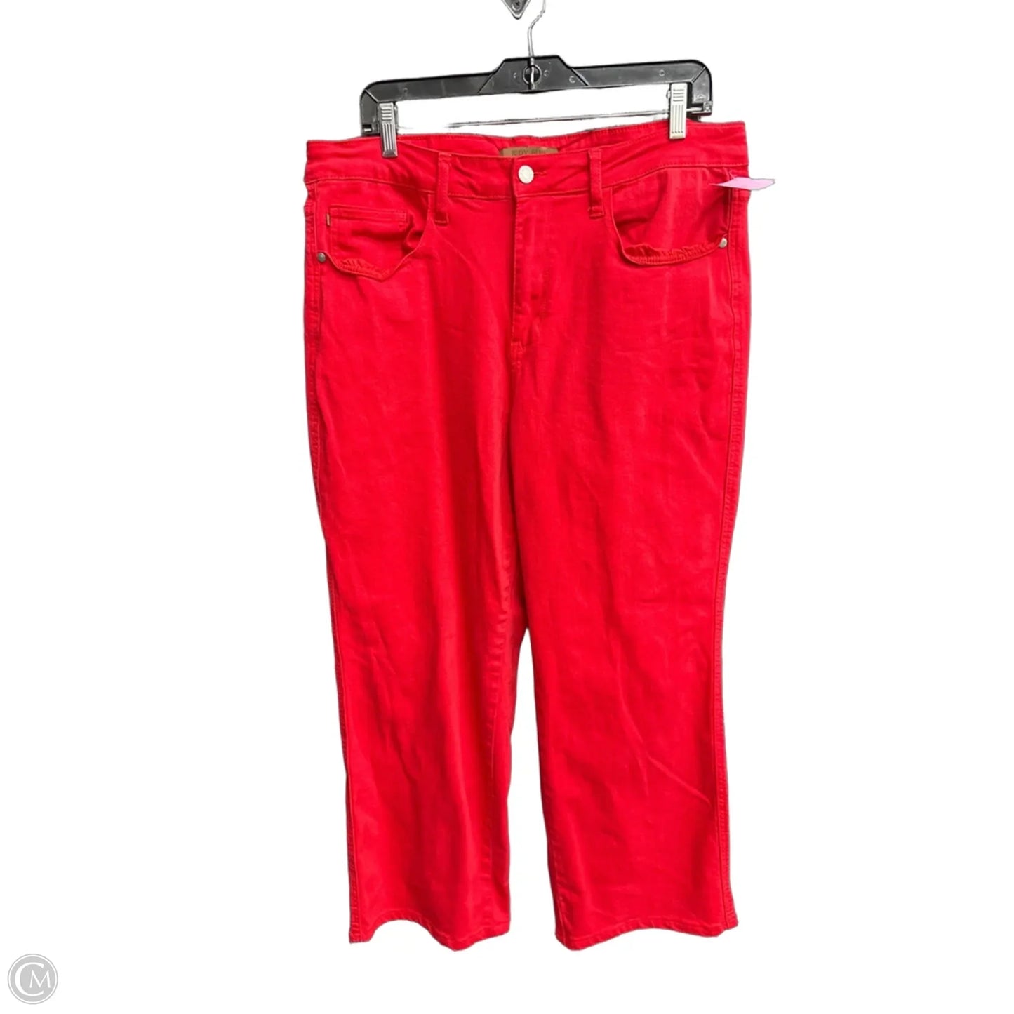 Jeans Wide Leg By Judy Blue In Red, Size: 18