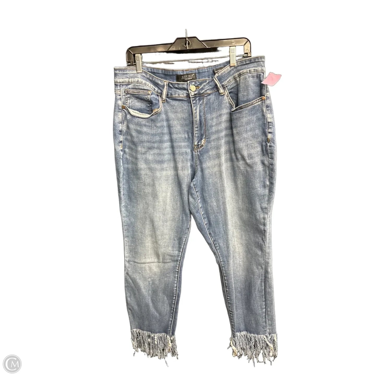 Jeans Straight By Judy Blue In Blue Denim, Size: 18