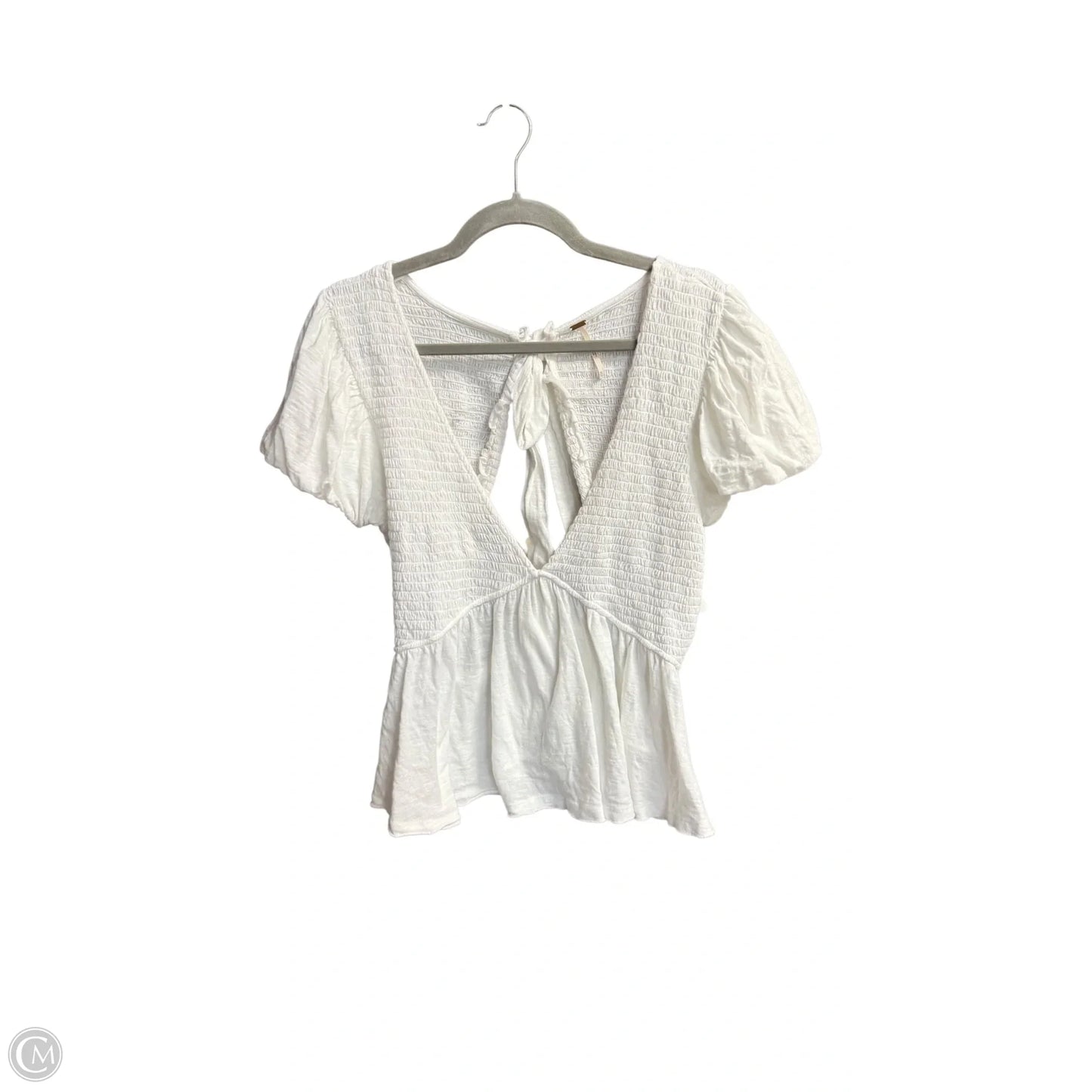Top Short Sleeve By Free People In White, Size: Xl