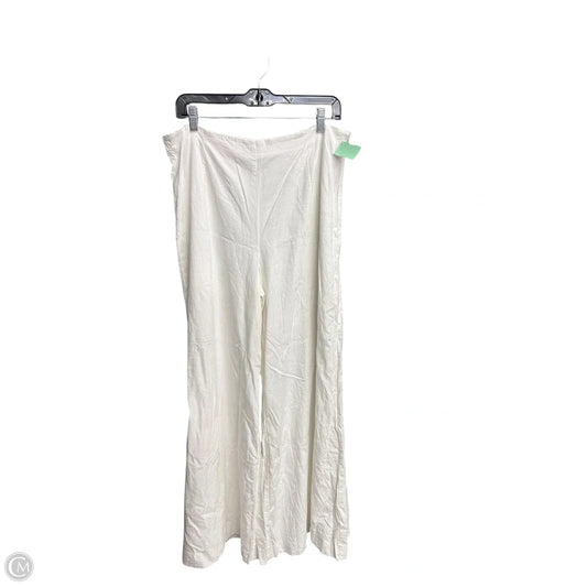 Pants Linen By Alex Marie In White, Size: 14
