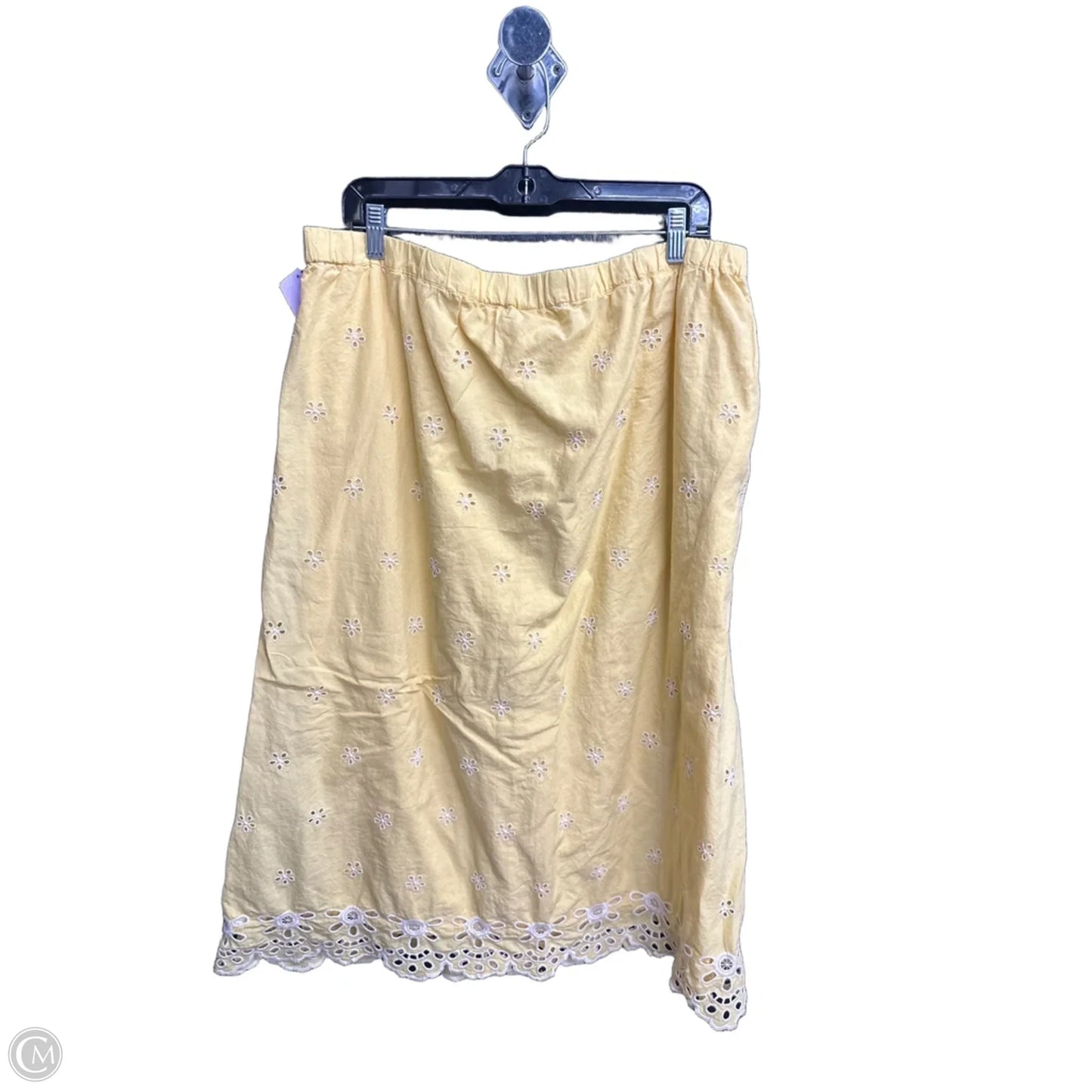 Skirt Midi By Old Navy In Yellow, Size: 14