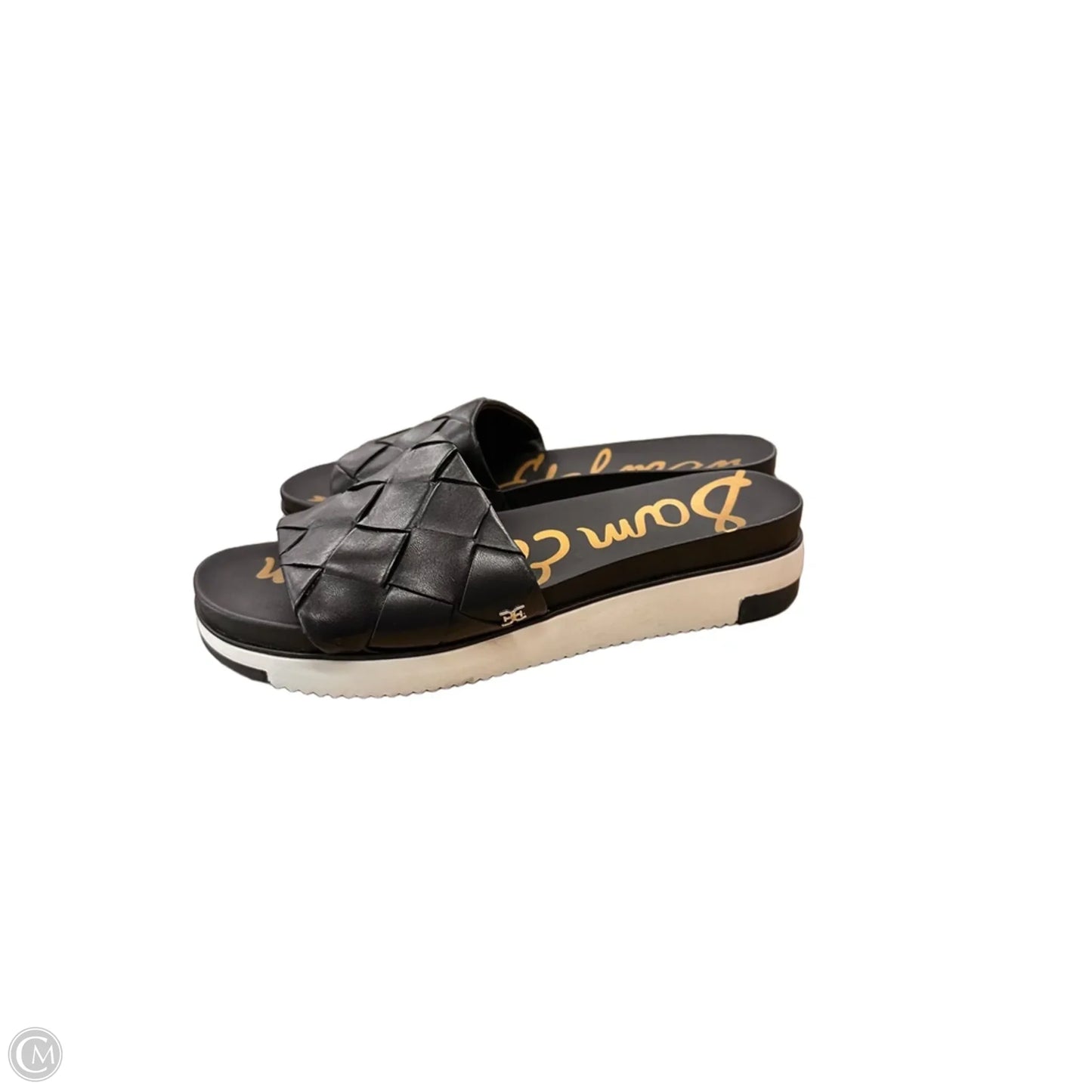 Sandals Flats By Sam Edelman In Black & White, Size: 8