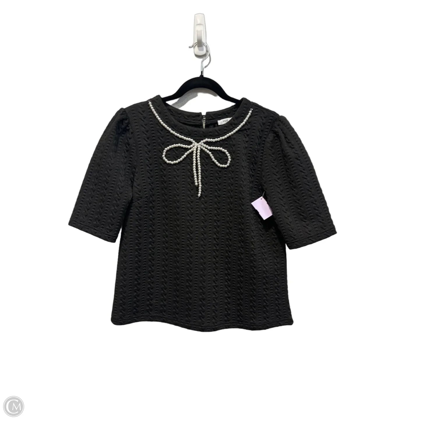 Top Short Sleeve By Voy In Black, Size: S