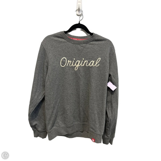 Sweatshirt Crewneck By Clothes Mentor In Grey, Size: M