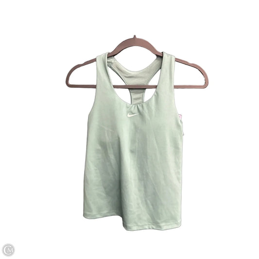 Athletic Tank Top By Nike Apparel In Green, Size: M