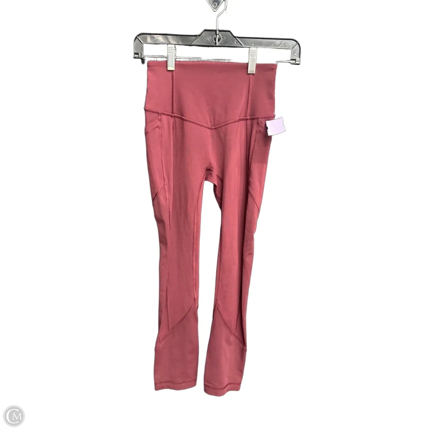 Athletic Leggings By Lululemon In Maroon, Size: Xs