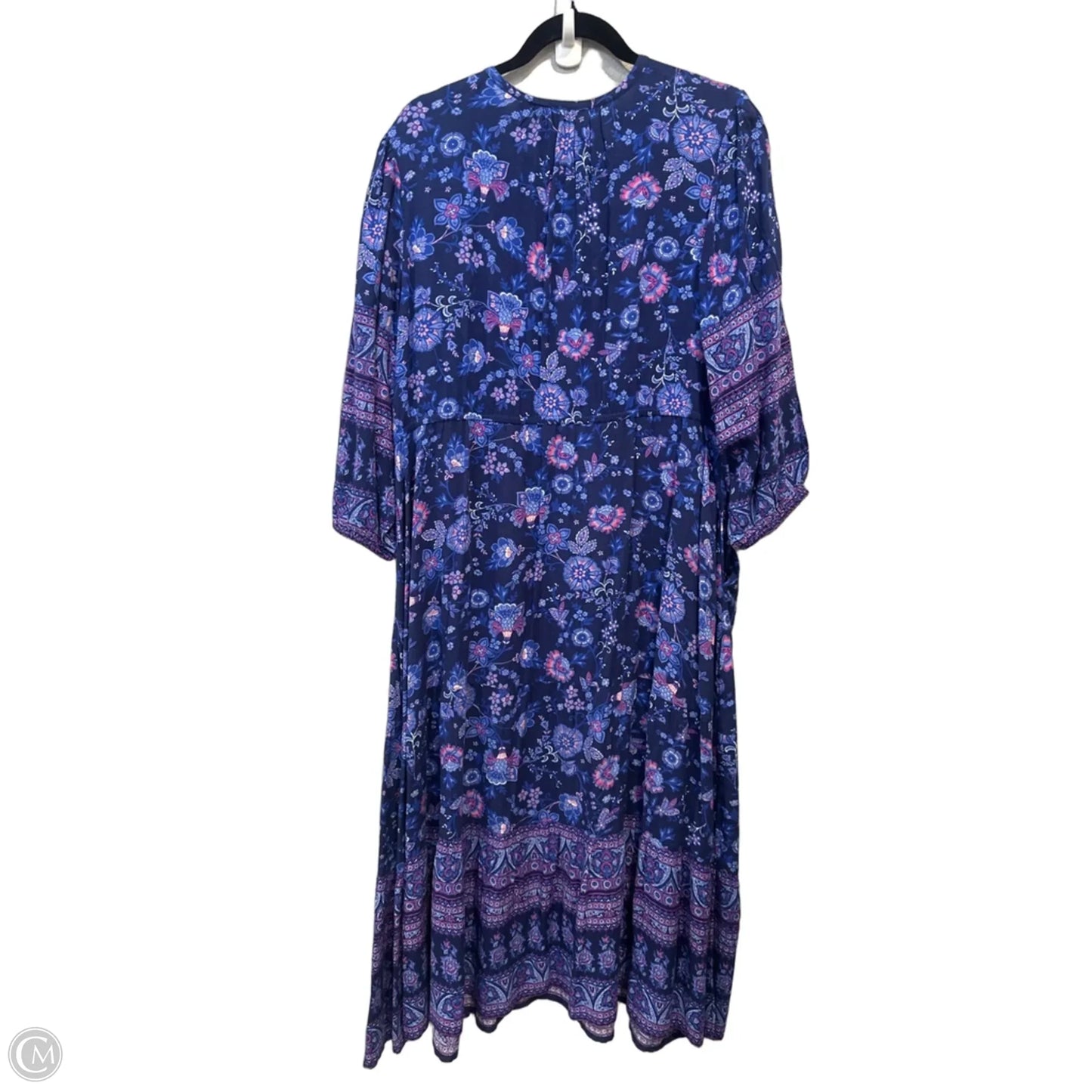 Dress Casual Maxi By Soft Surroundings In Blue & Purple, Size: L