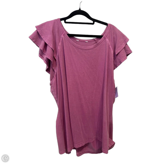 Top Sleeveless By Clothes Mentor In Purple, Size: 3x