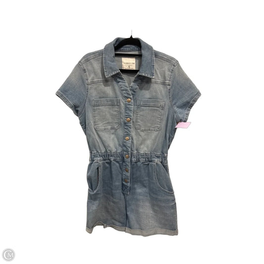 Romper By Celebrity Pink In Blue Denim, Size: M