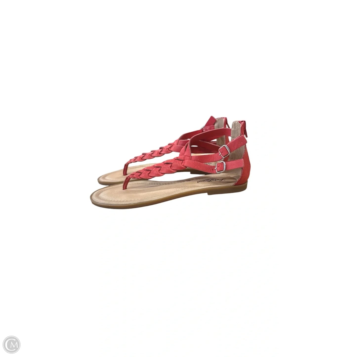 Sandals Flats By Lucky Brand In Brown & Red, Size: 7
