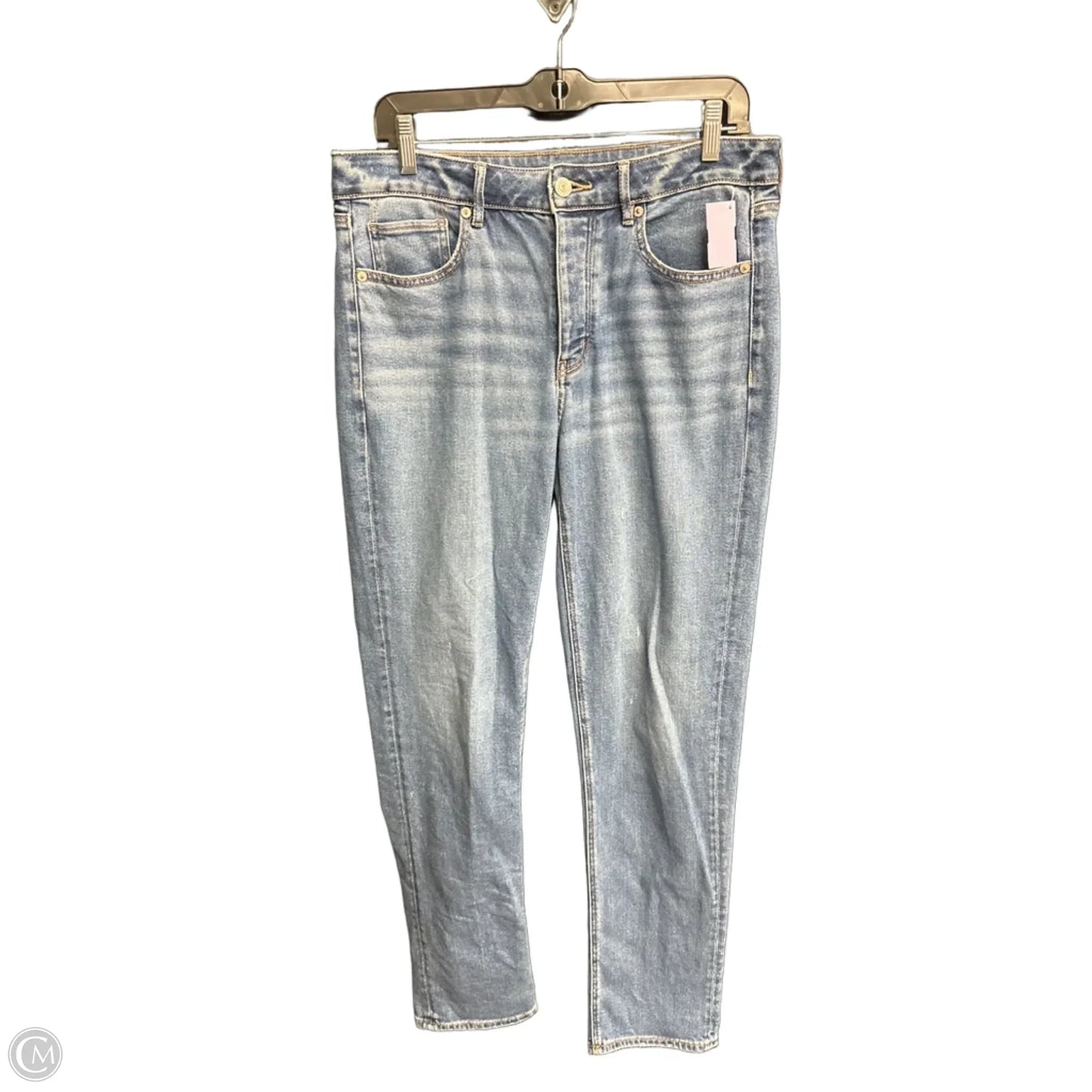 Jeans Straight By American Eagle In Blue Denim, Size: 6