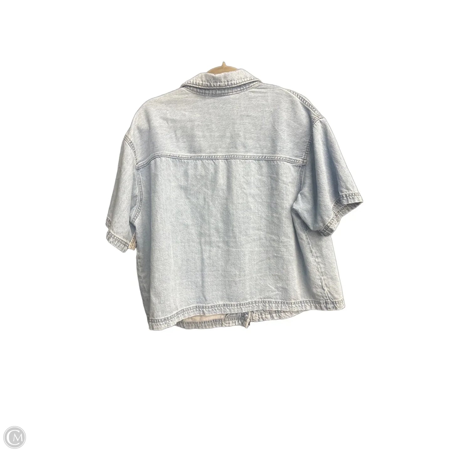 Top Short Sleeve By Universal Thread In Blue Denim, Size: Xxl