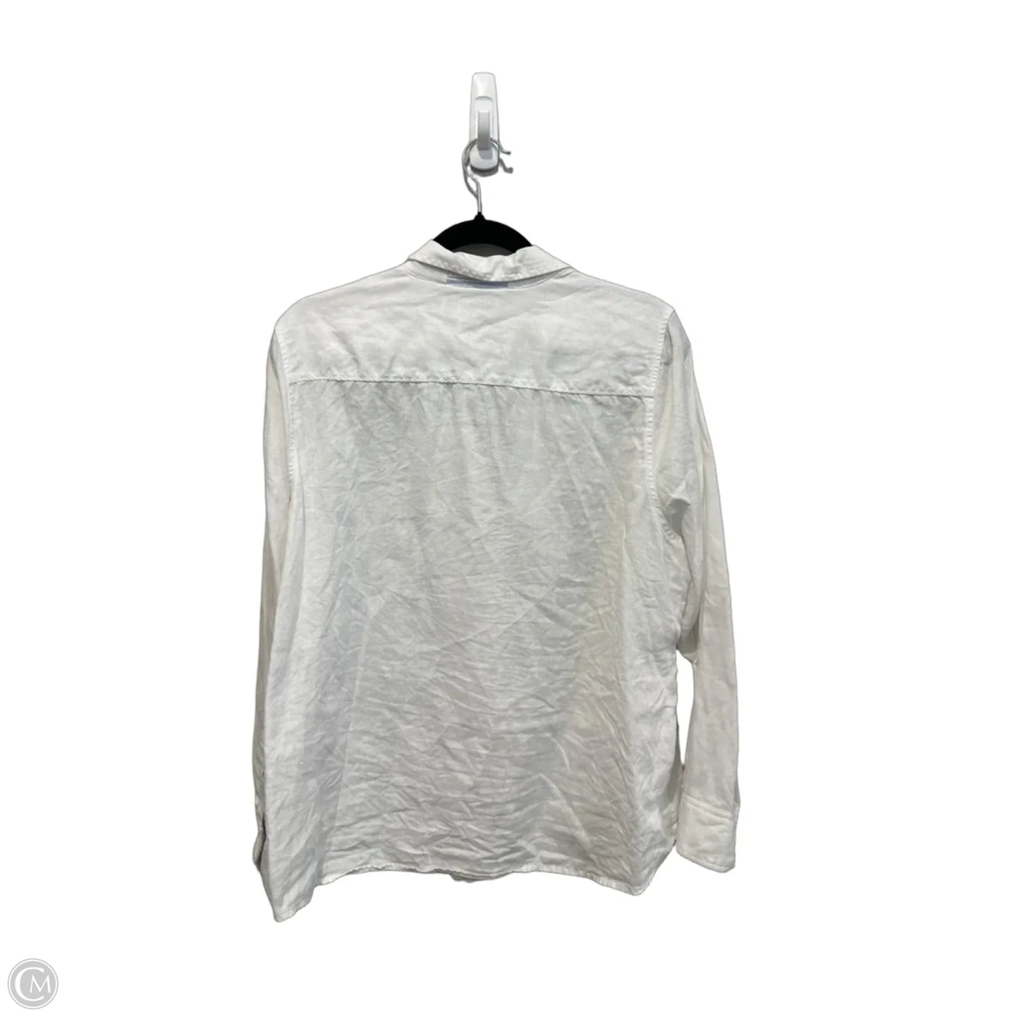Top Long Sleeve By Tommy Bahama In Blue & White, Size: Xl