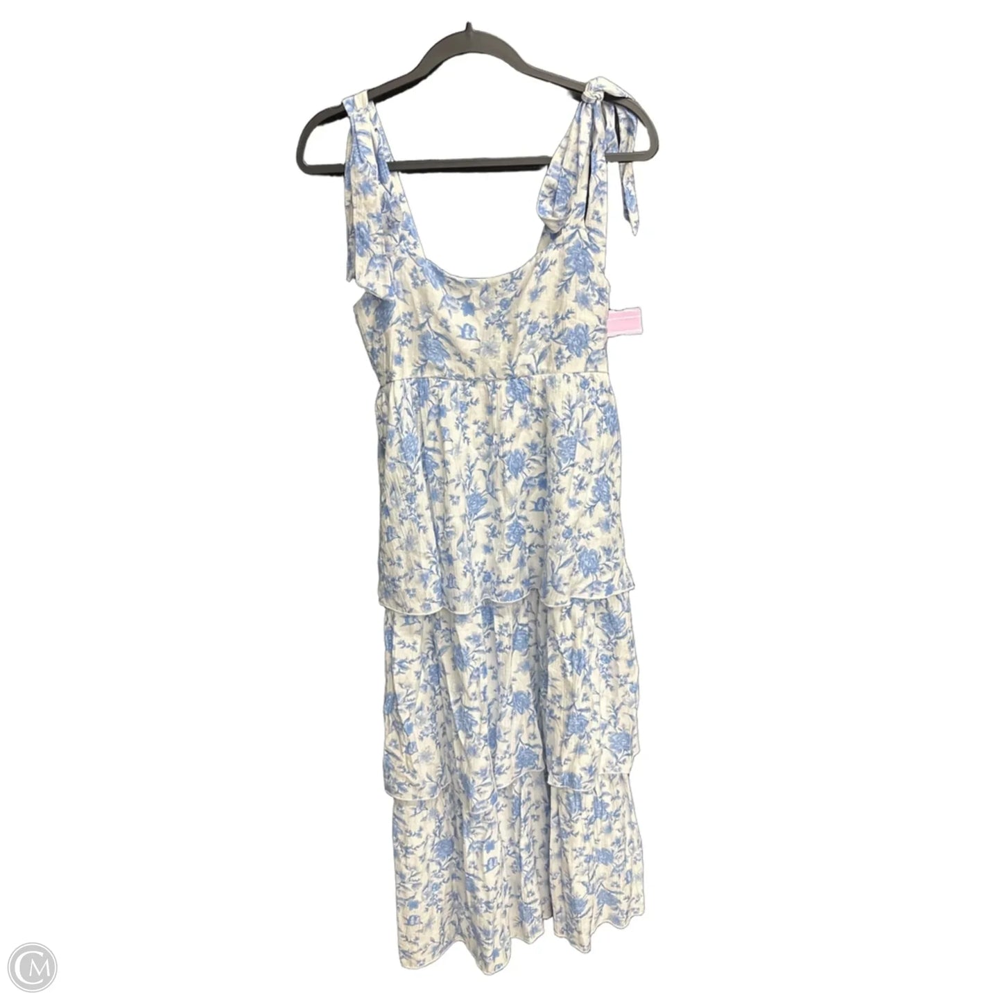 Dress Casual Maxi By Mine In Blue & White, Size: S