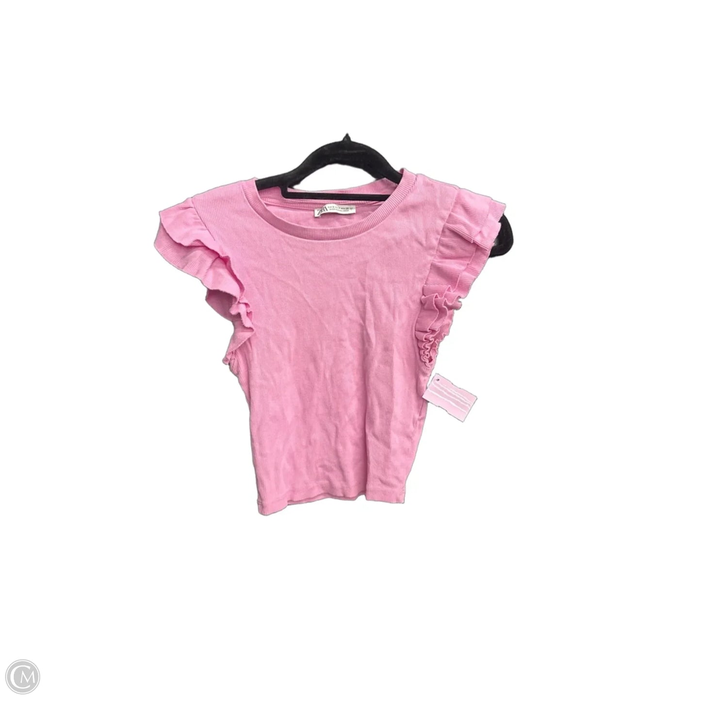 Top Sleeveless By Zara In Pink, Size: S