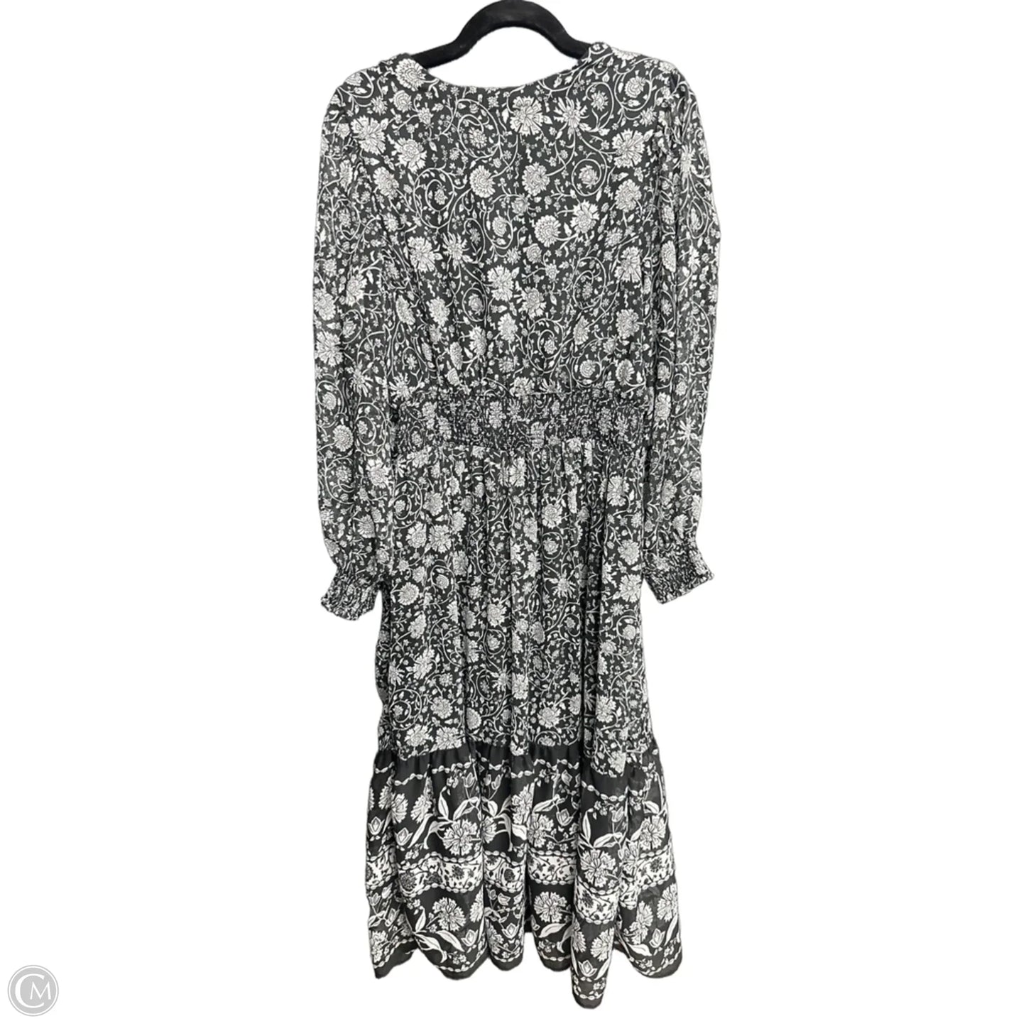 Dress Casual Maxi By Old Navy In Black & White, Size: L