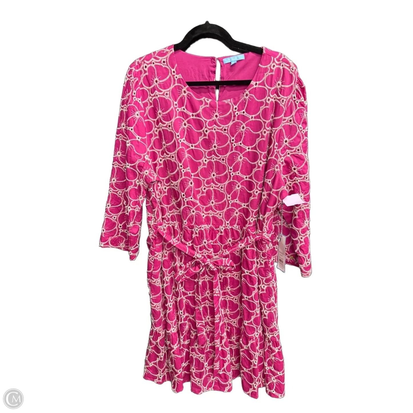 Dress Casual Midi By Draper James In Purple & White, Size: Xxl