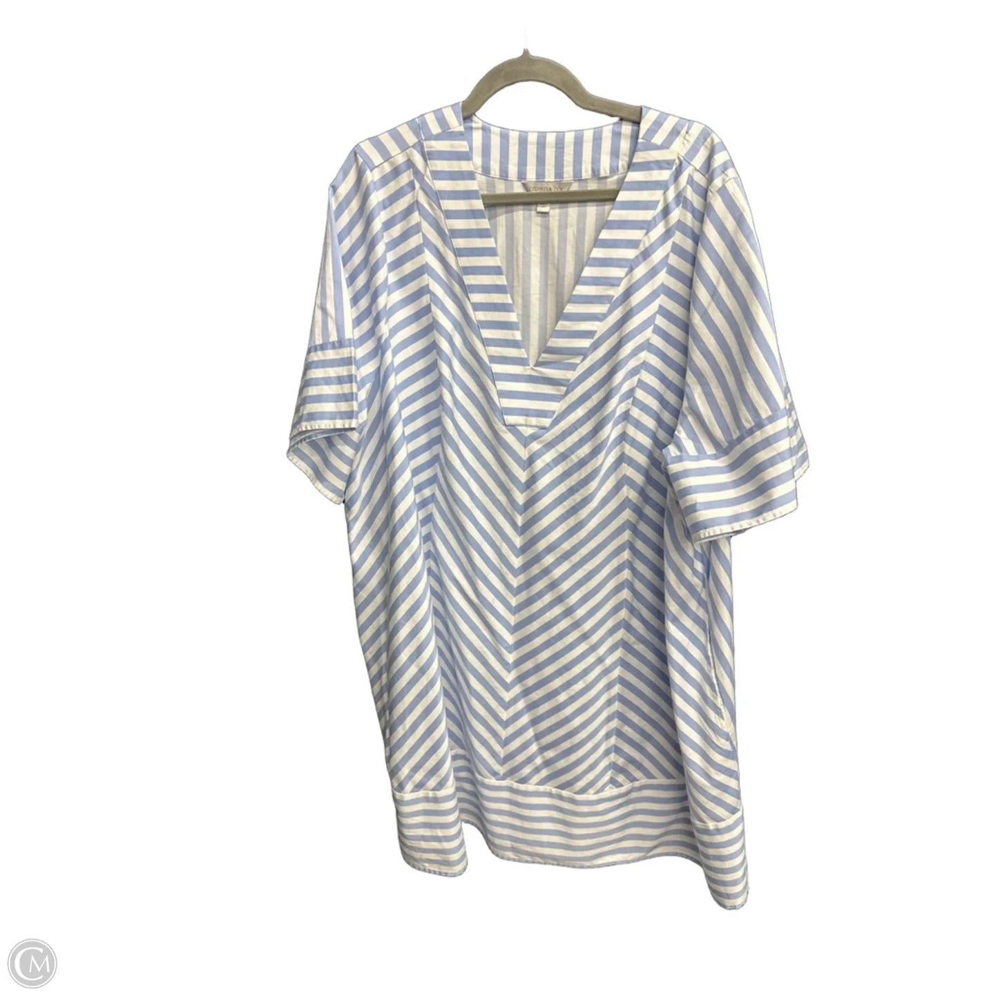 Dress Casual Midi By Crown And Ivy In Striped Pattern, Size: 3x