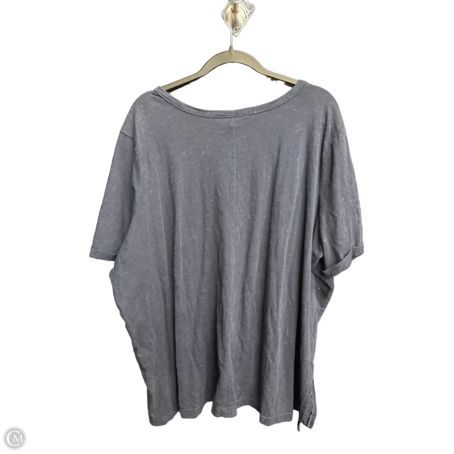 Top Short Sleeve Basic By Terra & Sky In Navy, Size: 3x