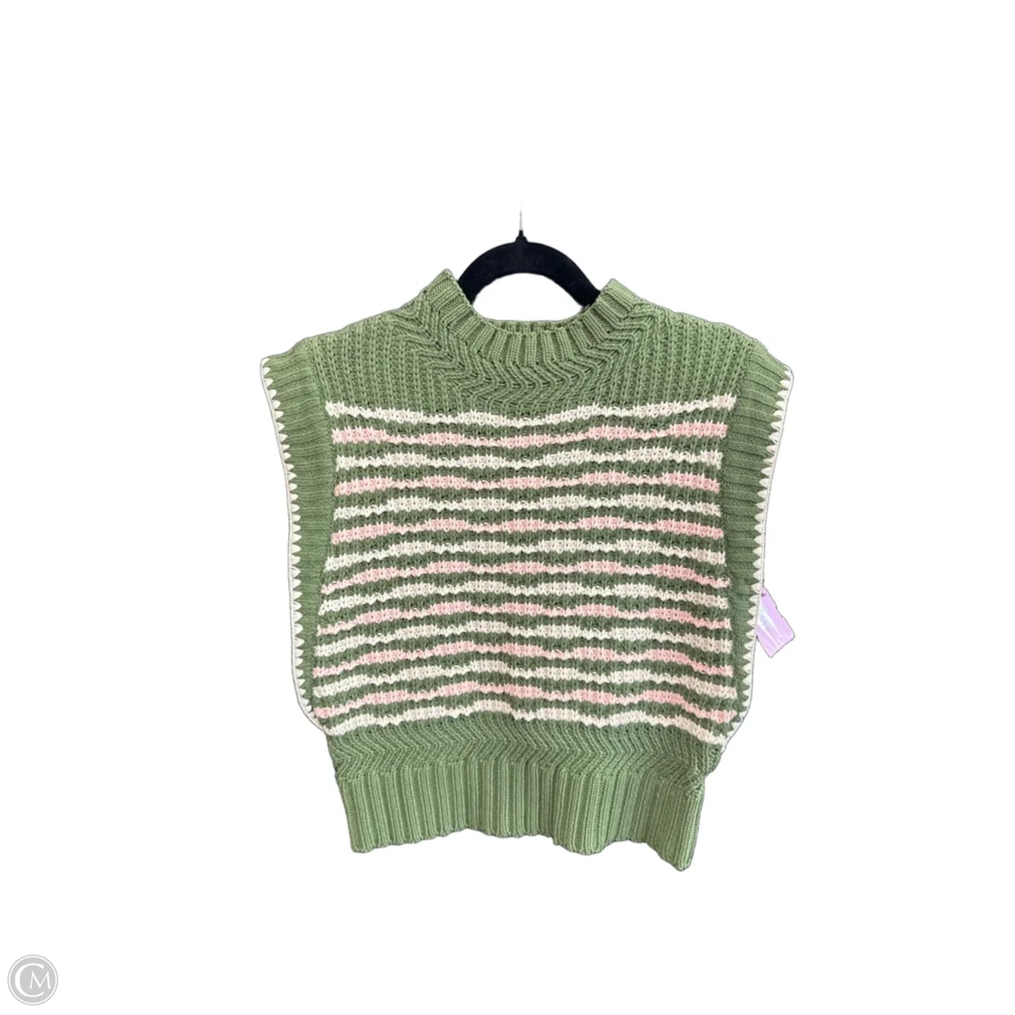 Top Sleeveless By &merci In Green & Pink, Size: S