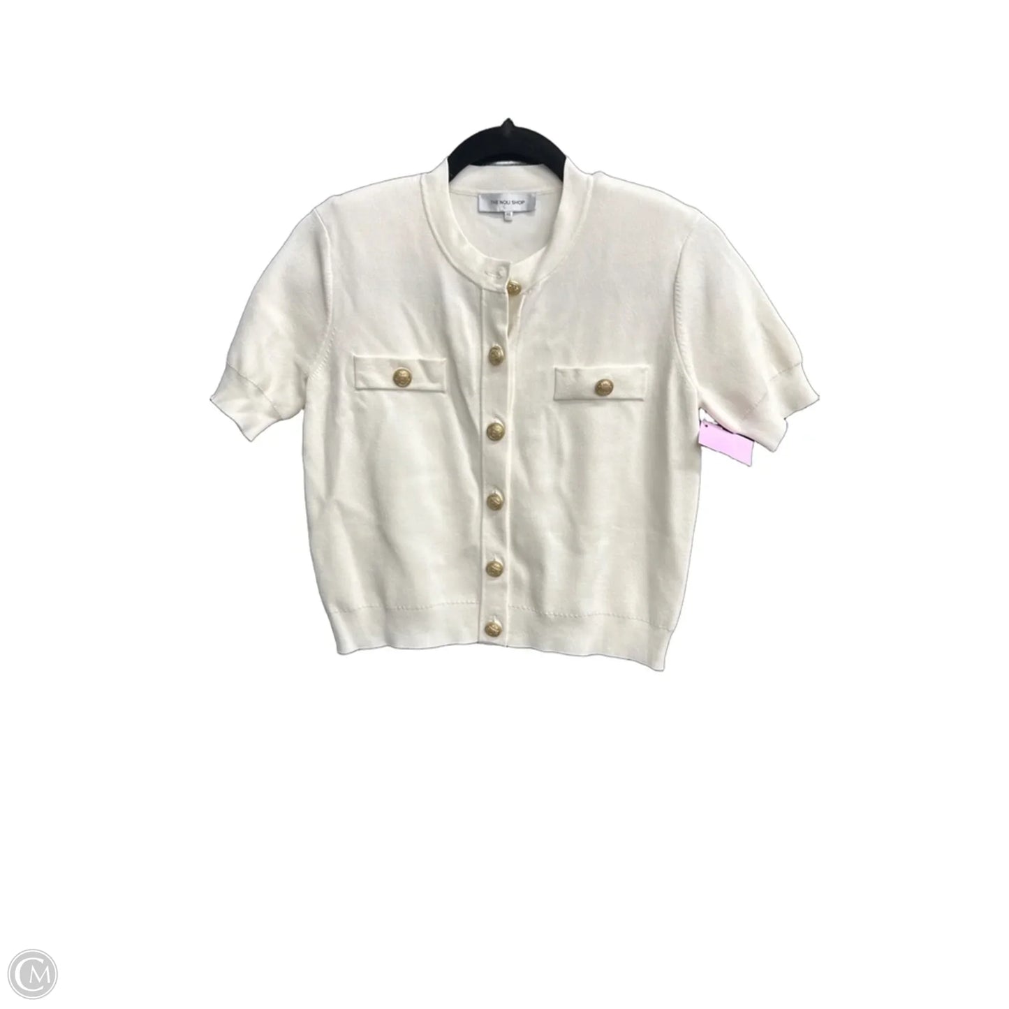 Top Short Sleeve By Clothes Mentor In Cream, Size: Xs
