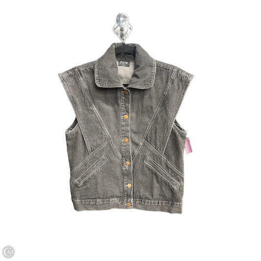 Vest Other By Fate In Black Denim, Size: S