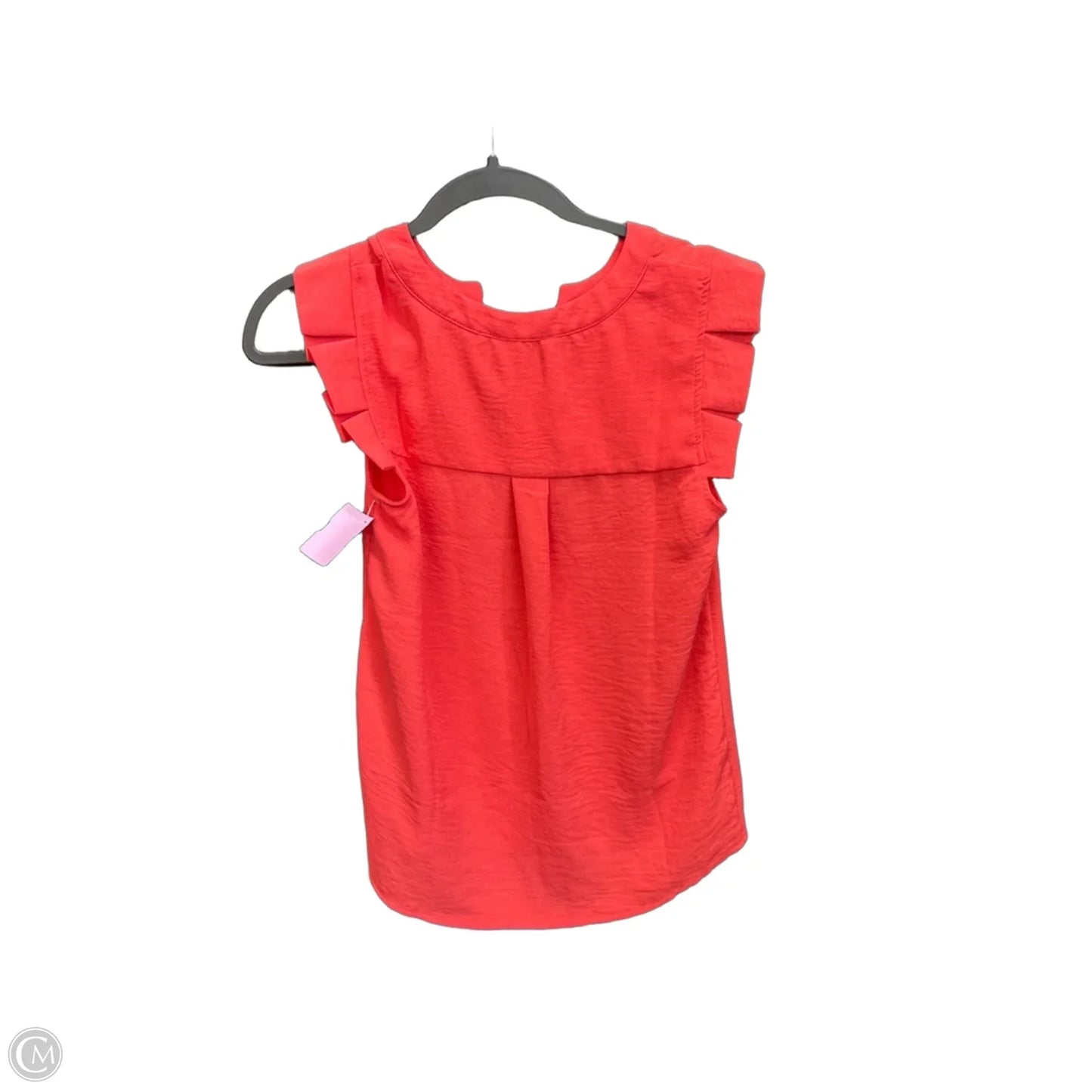 Top Sleeveless By Monteau In Red, Size: S