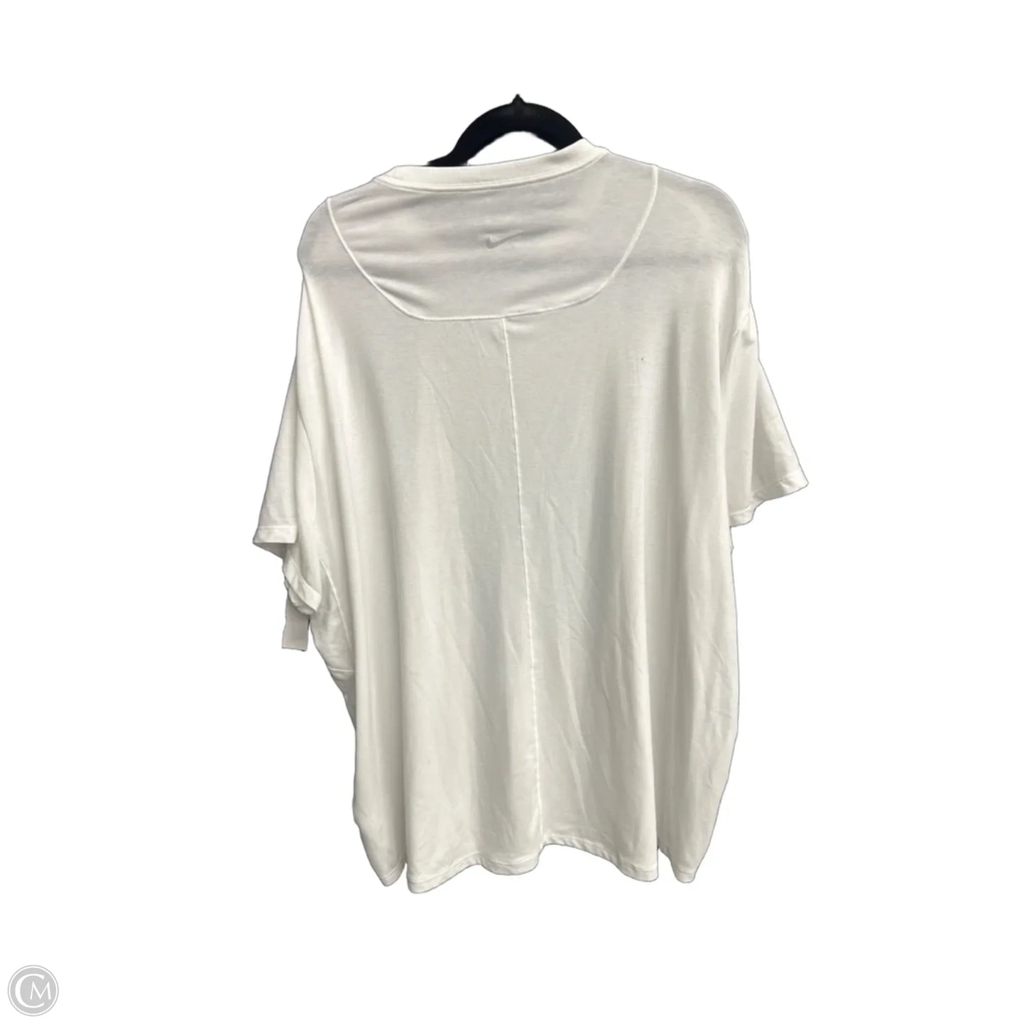 Athletic Top Short Sleeve By Nike In White, Size: Xxl