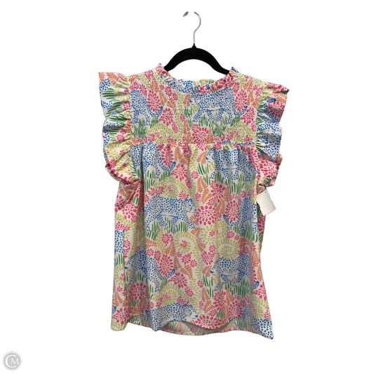 Top Sleeveless By Michelle Mcdowell In Multi-colored, Size: M