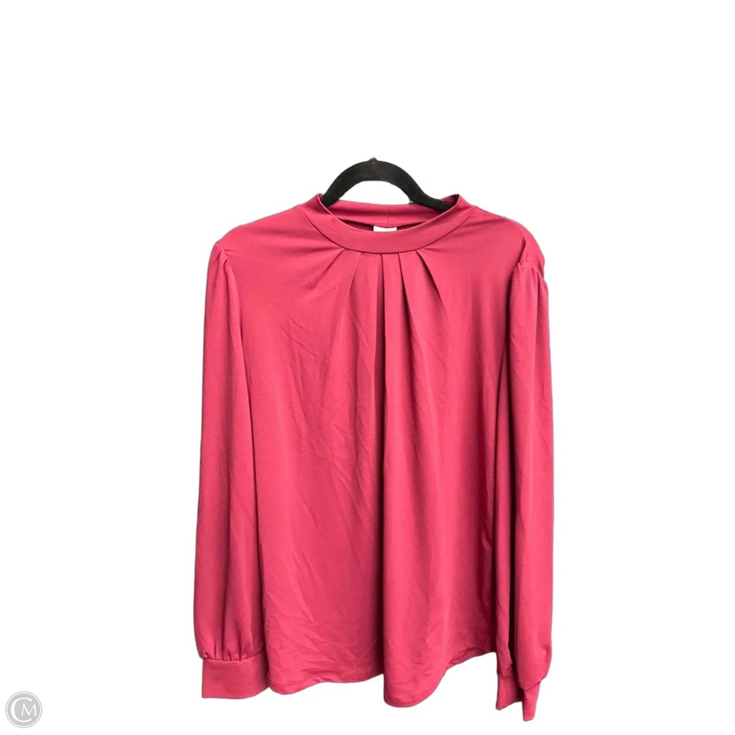 Top Long Sleeve By Clothes Mentor In Maroon, Size: L