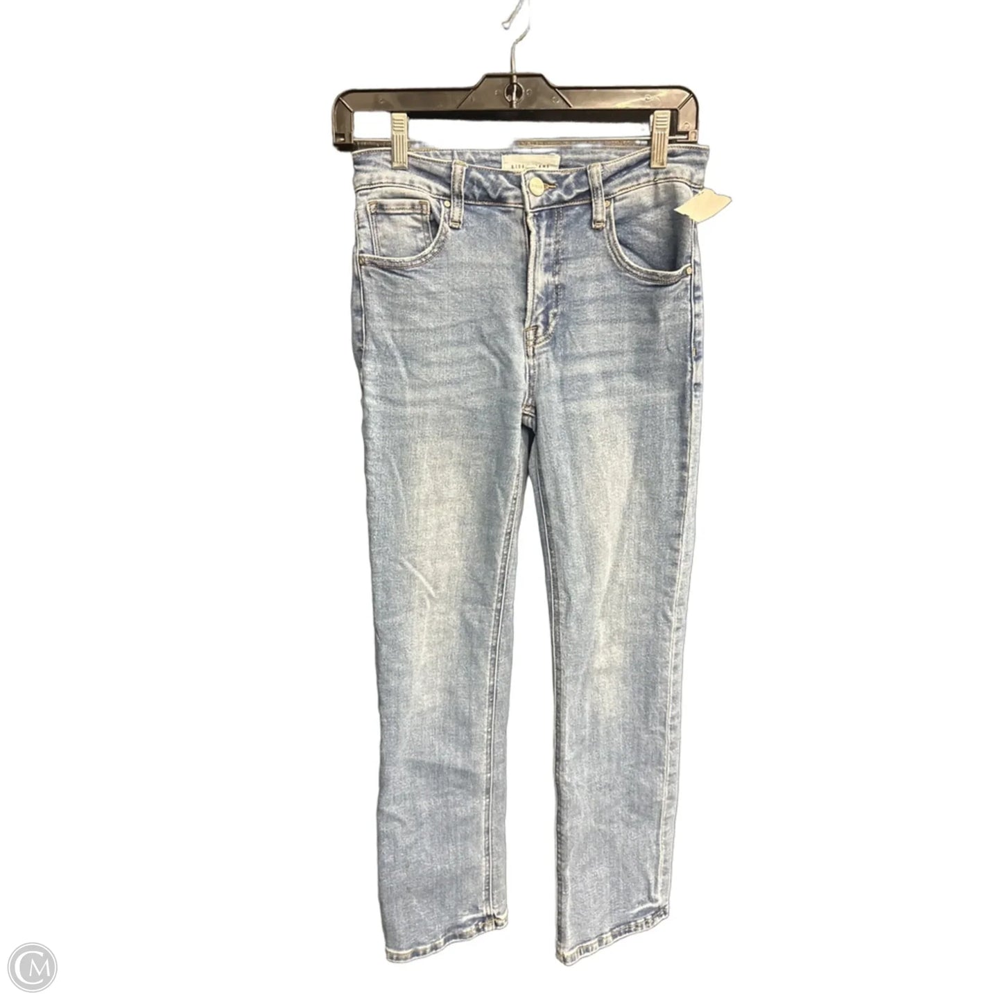 Jeans Straight By Risen In Blue Denim, Size: 4