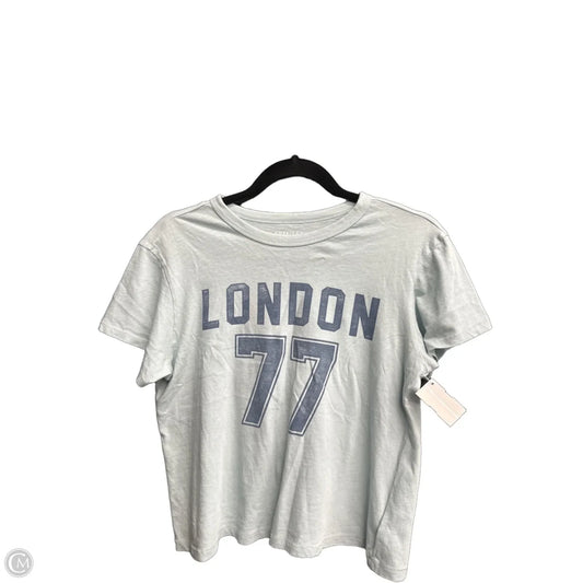 Top Short Sleeve By American Eagle In Blue, Size: Xs