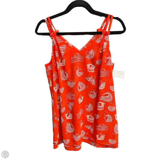 Top Sleeveless By Cabi In Red, Size: S