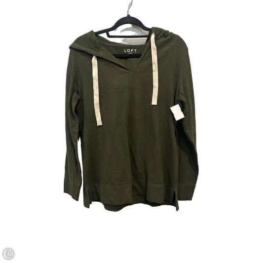 Sweatshirt Hoodie By Loft In Green, Size: M