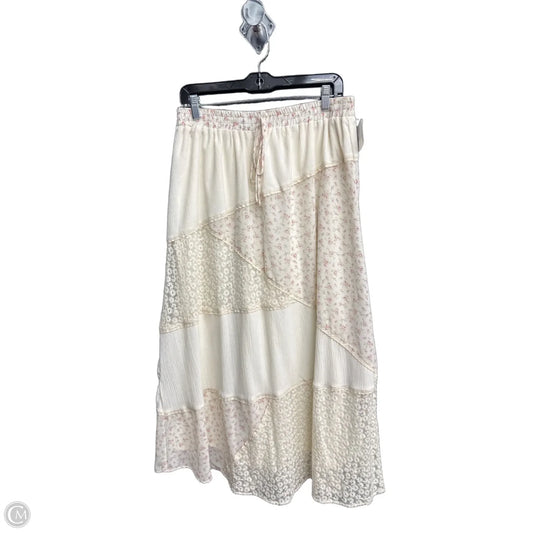 Skirt Maxi By Altard State In Pink & White, Size: 12