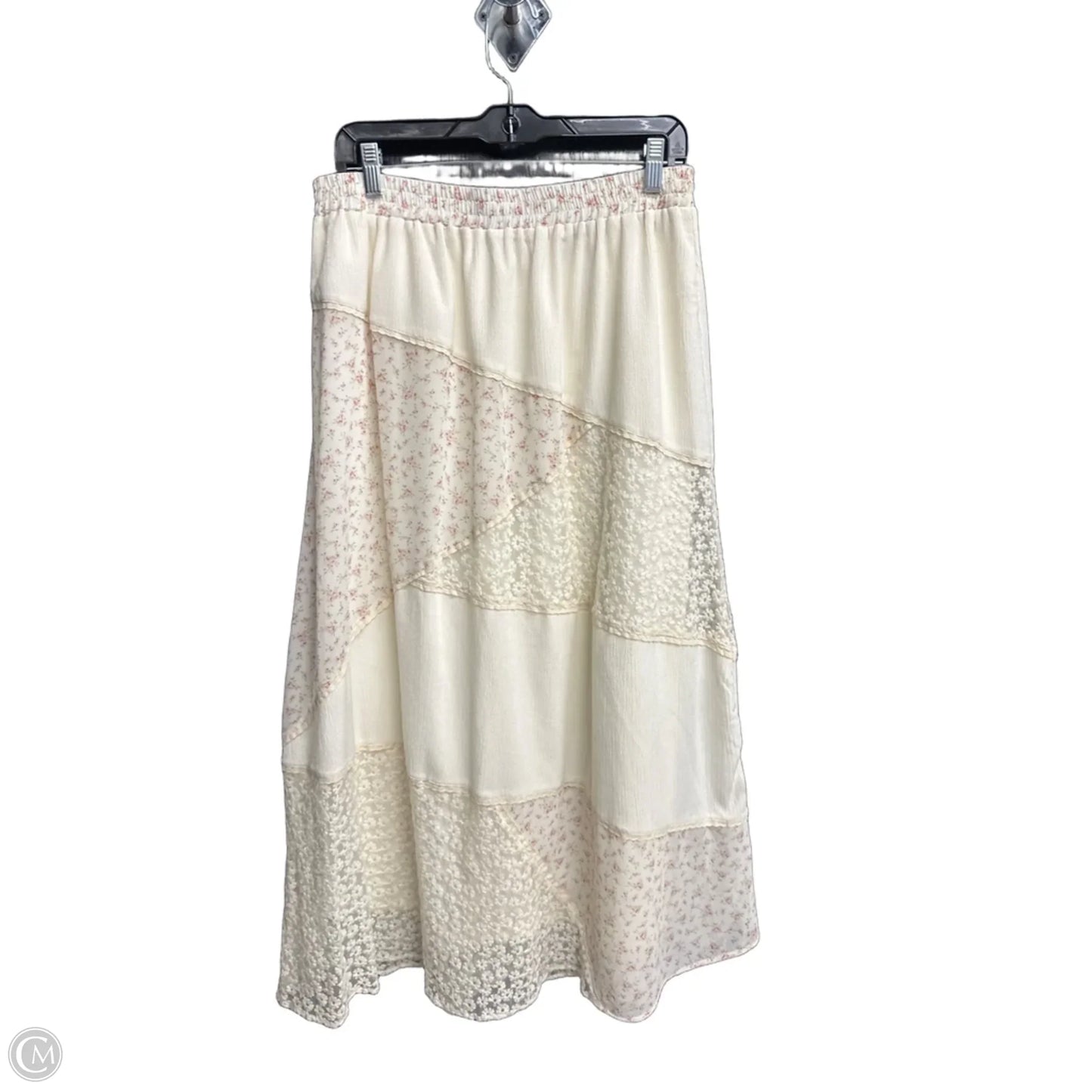 Skirt Maxi By Altard State In Pink & White, Size: 12