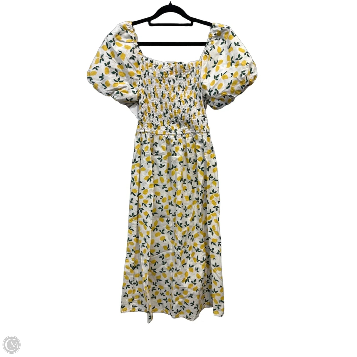 Dress Casual Maxi By Clothes Mentor In Green & Yellow, Size: M