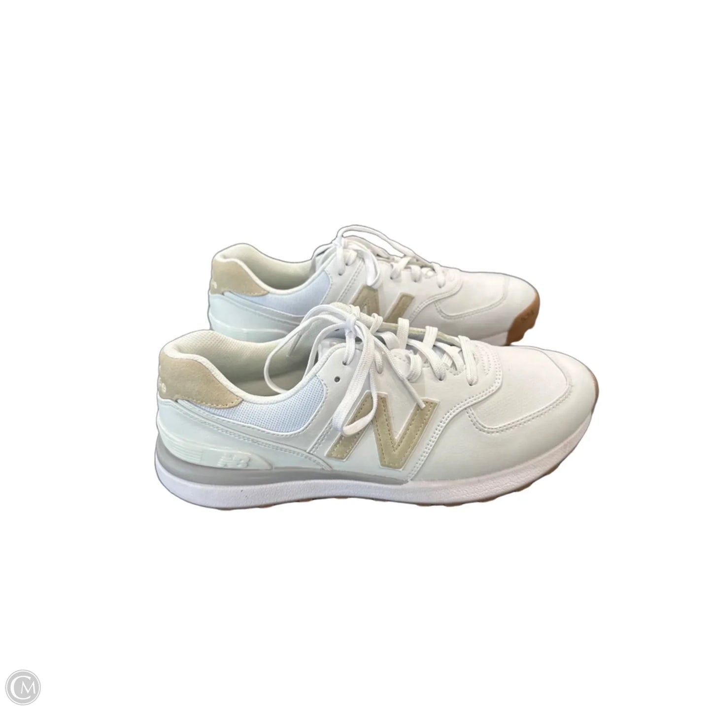 Shoes Sneakers By New Balance In Brown & White, Size: 9.5