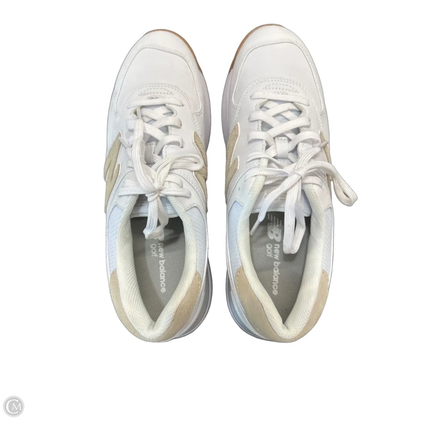 Shoes Sneakers By New Balance In Brown & White, Size: 9.5
