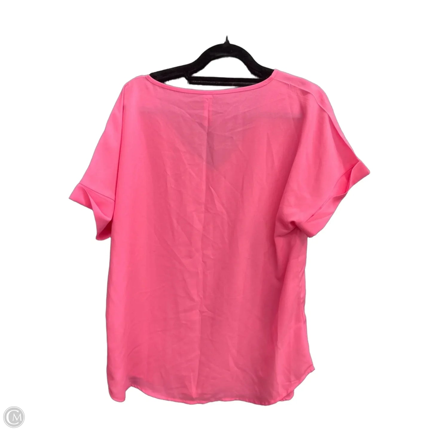 Top Short Sleeve By Zenana In Pink, Size: M