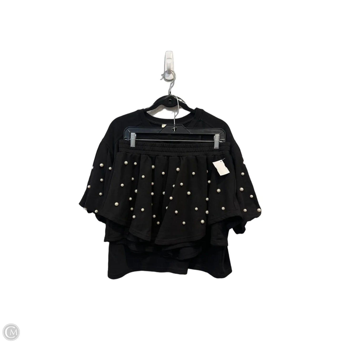 Skirt Set 2pc By Entro In Black, Size: M