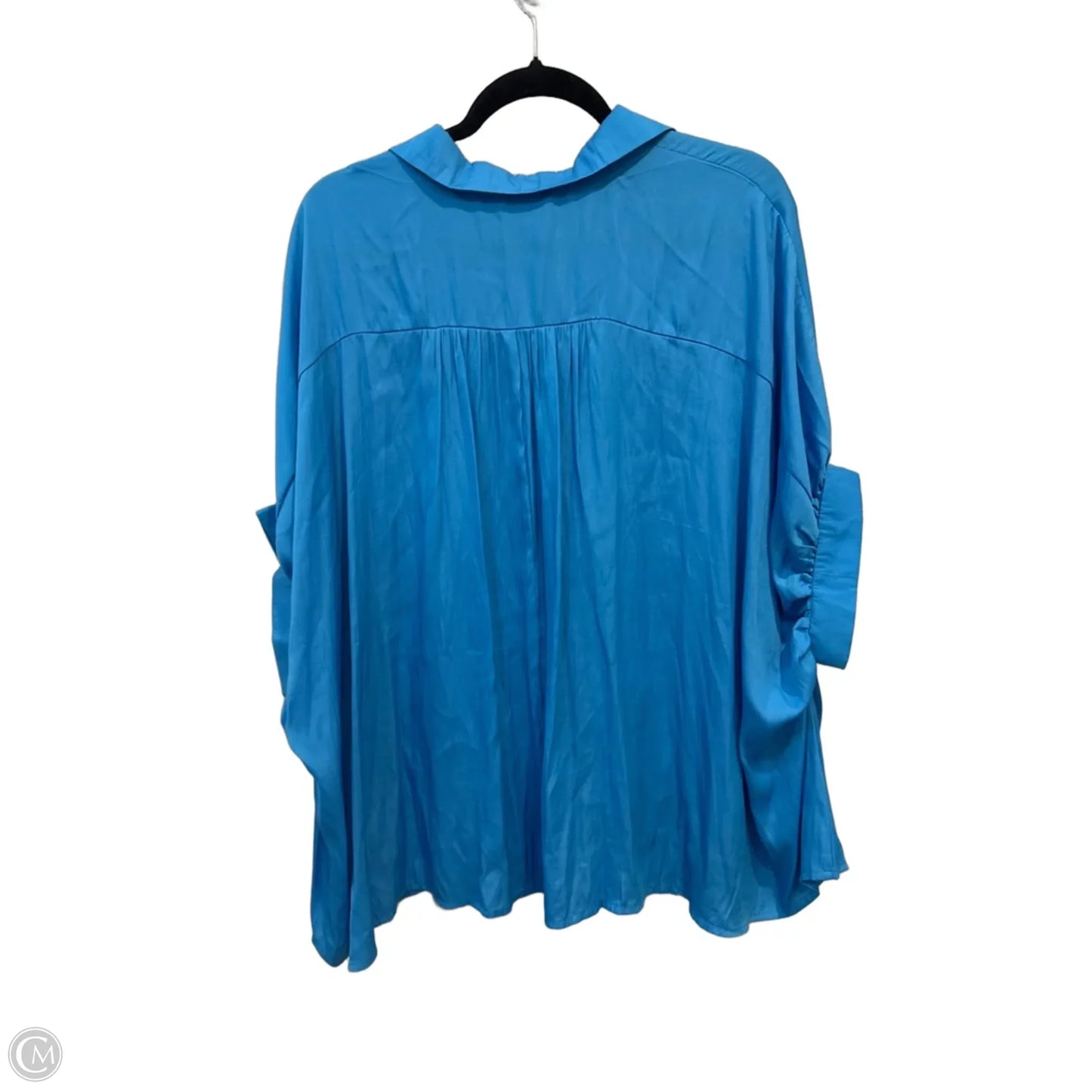 Top Short Sleeve By Day + Moon In Blue, Size: M