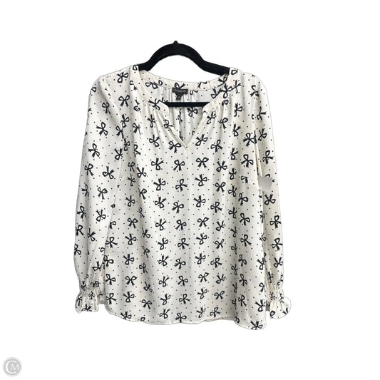 Top Long Sleeve By Talbots In Black & White, Size: S