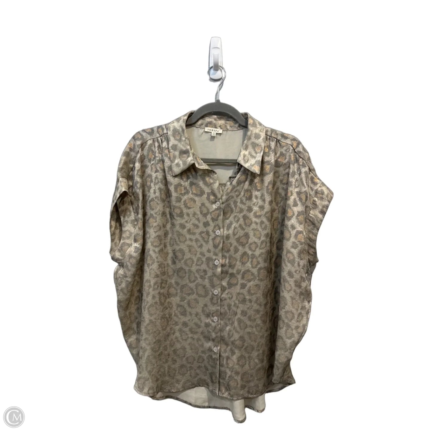 Top Short Sleeve By Jodifl In Animal Print, Size: S