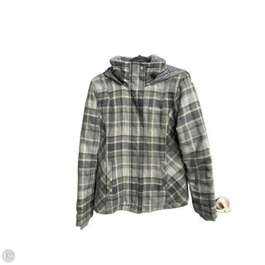 Jacket Puffer & Quilted By Columbia In Black & Grey, Size: S