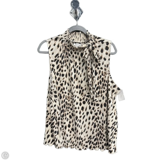 Top Sleeveless By Chicos In Animal Print, Size: Xl