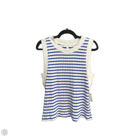 Top Sleeveless By Evereve In Striped Pattern, Size: M