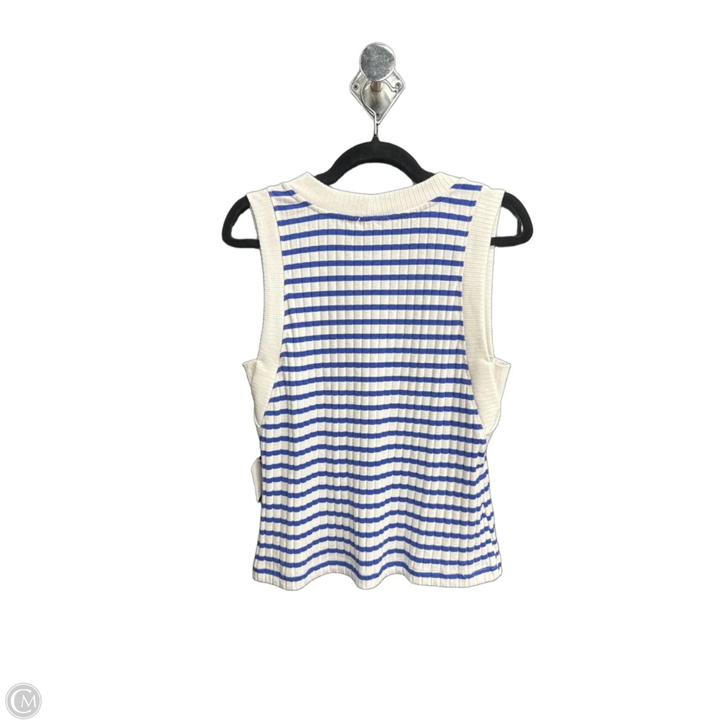 Top Sleeveless By Evereve In Striped Pattern, Size: M