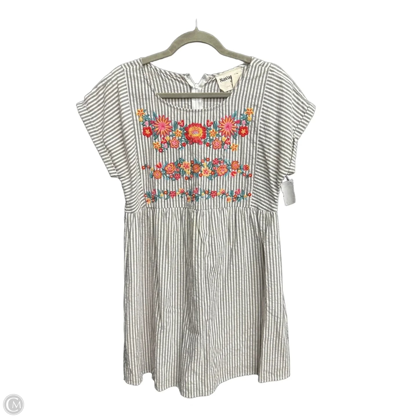 Dress Casual Short By Savanna Jane In Striped Pattern, Size: S