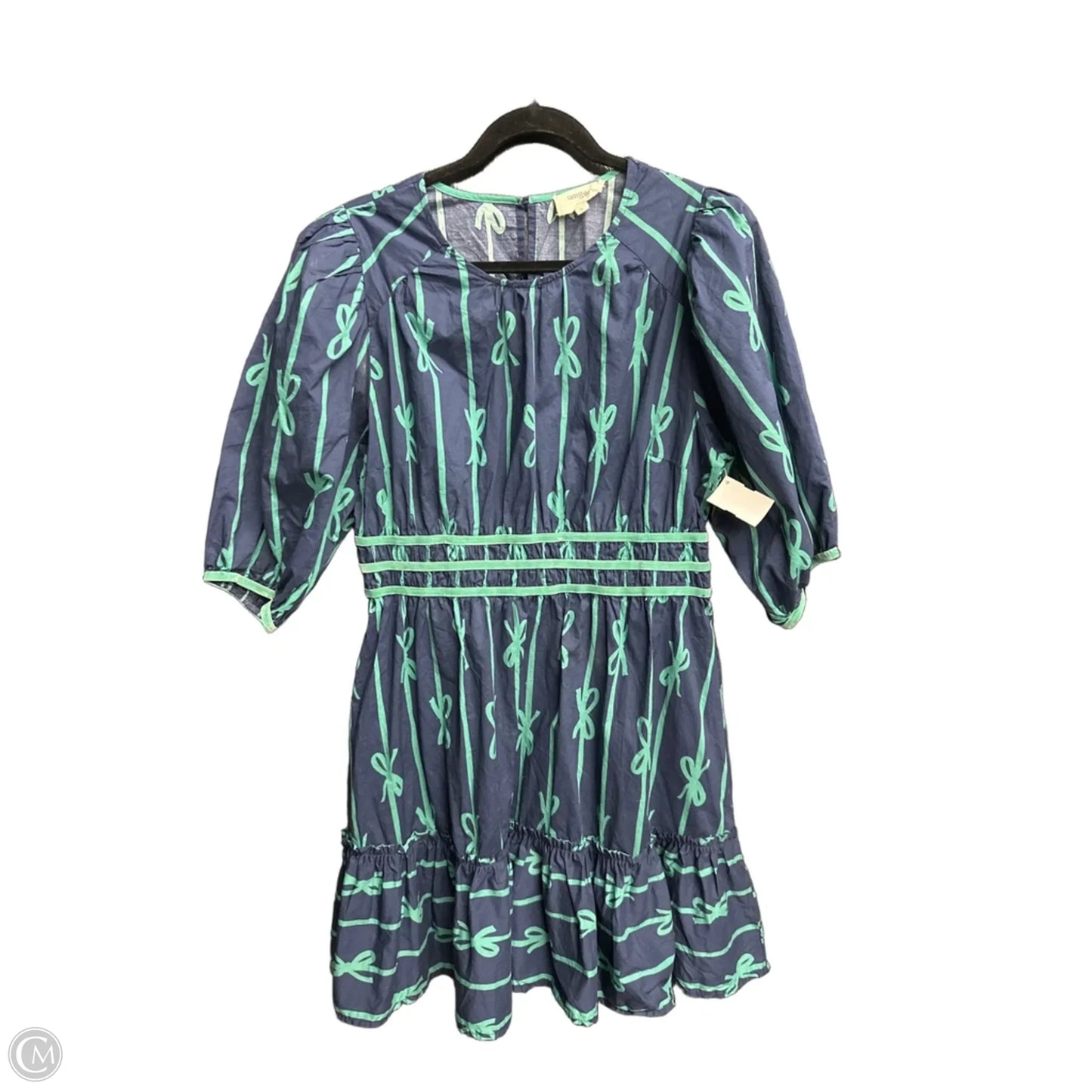 Dress Casual Short By Umgee In Blue & Green, Size: L